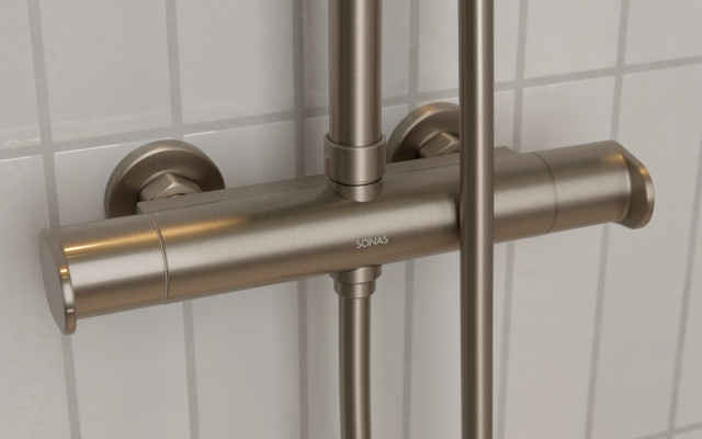URBAN Shower Detail Brushed Nickel 1