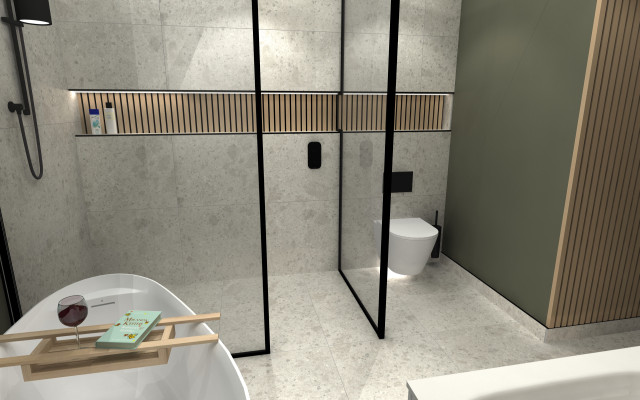 Modern Bathroom - Slats