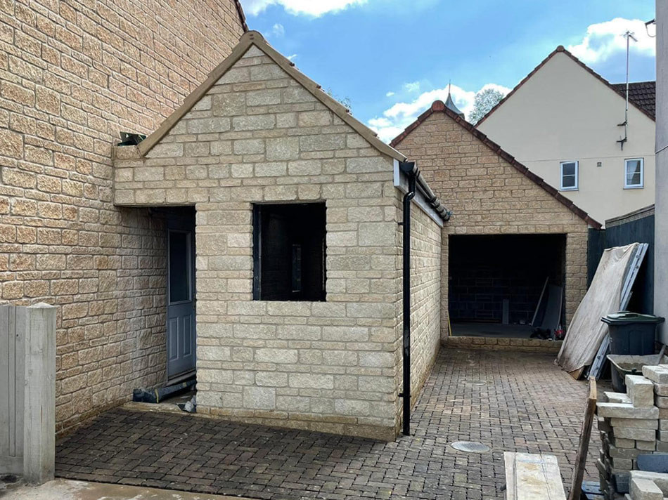 Brick built extension