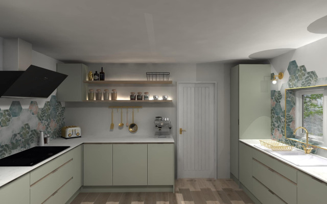 Olive-green-kitchen
